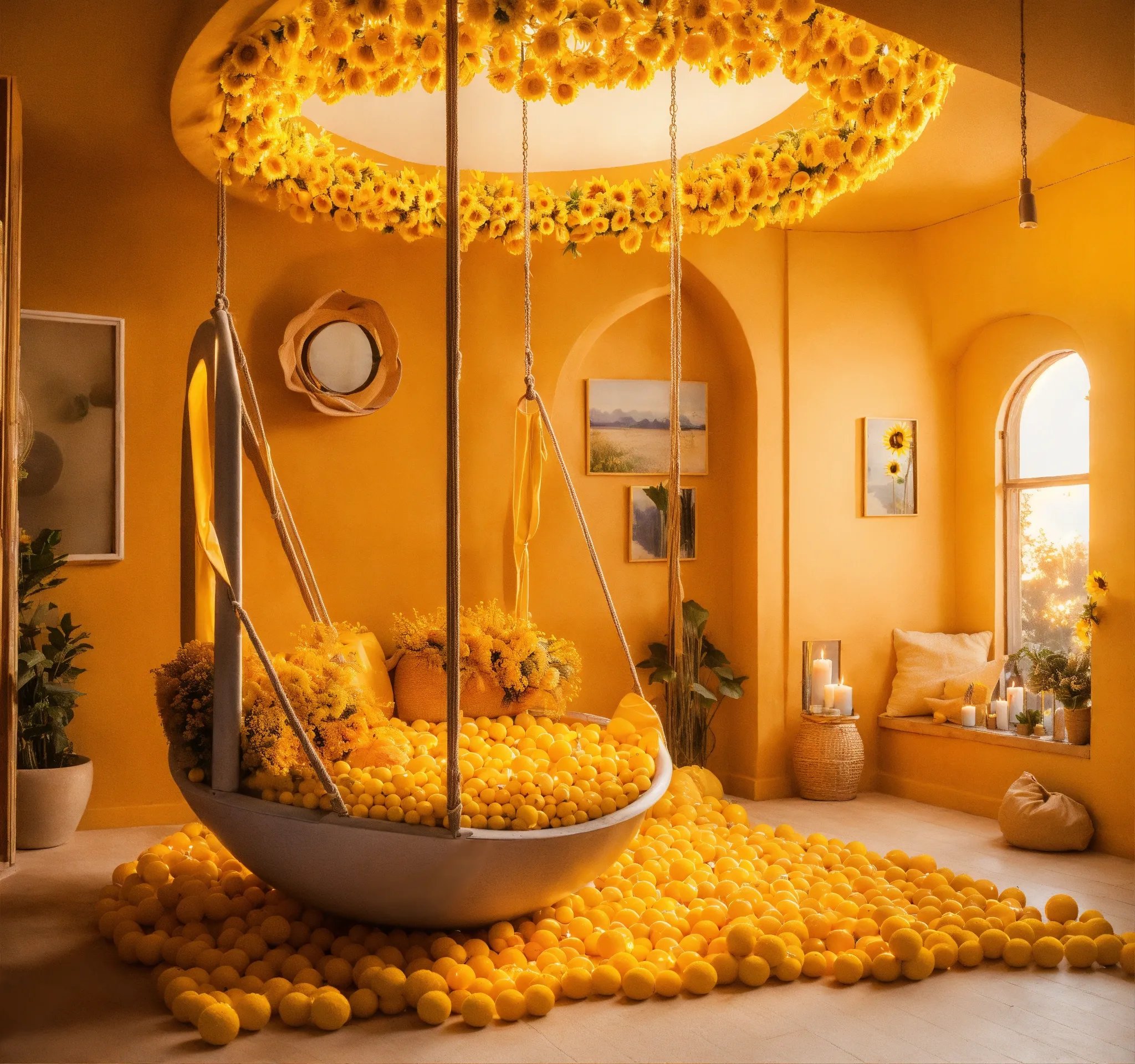 Person relaxing in a cozy wellness corner